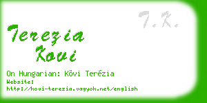 terezia kovi business card